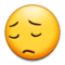 Pensive Face emoji on Samsung